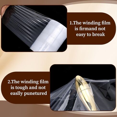 5 Pack Clear Stretch Wrap Film with Handle, 4 Inch x 492 Ft Plastic Wrap for Tattoo, Athletic Ice Pack, Moving and Shipping Supplies in Kuwait