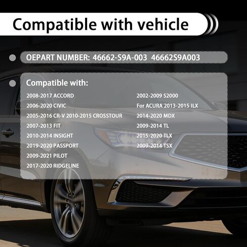 غطاء أسطوانة الفرامل الرئيسية متوافق مع Honda Accord Civic CR-V، يستبدل 46662-S9A-003 46662S9A003 in Kuwait