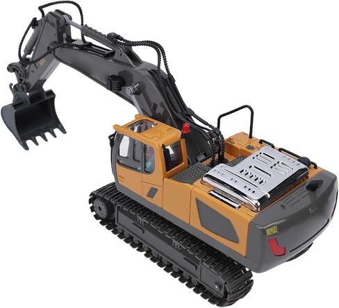 Naroote Remote Control Excavator, Alloy Remote Control Excavator Toy with 2.4GHz, 1200mAh Rechargeable Battery, Movable Arm, Construction Vehicle Toy for Children in Kuwait