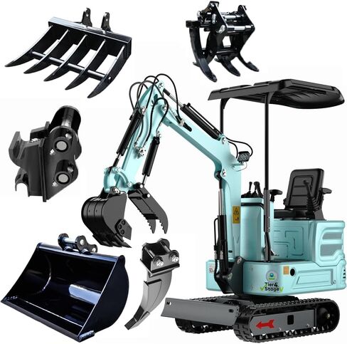 ATT-16، حفار صغير جديد سعة 1.4 طن، محرك KubotaEngine، مع نظام تجريبي حفار مدمج بقوة 13.5 حصان مع محمل للحديقة، DIY، حمام السباحة، حفر الخنادق، ومعتمد من وكالة حماية البيئة (EPA) مع استبدال الأجزاء لمدة 12 شهرًا (أحمر) in Kuwait