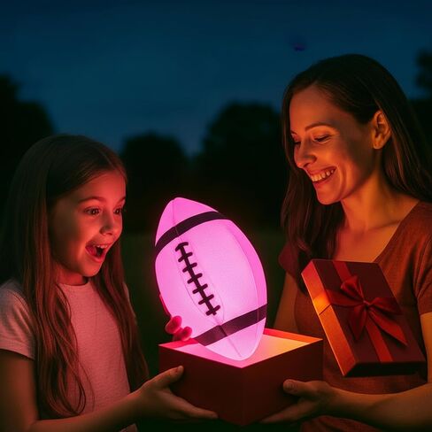 تومليون يتوهج في الظلام لكرة القدم | كرة قدم فائقة السطوع بإضاءة LED مزدوجة مقاس 6 مع 3 بطاريات إضافية ومضخة للأطفال والمراهقين من سن 6 سنوات فما فوق | متعة في الهواء الطلق للعب المسائي والتخييم وألعاب الشاطئ in Kuwait