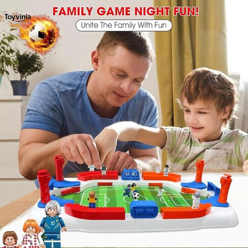 Foosball Table for Kids, Mini Tabletop Soccer Board Game with Realistic Players & Goal Bell, Interactive Indoor Football Toy, Fun Family Game, Birthday Gift for Boys Girls Ages 3-8 in Kuwait