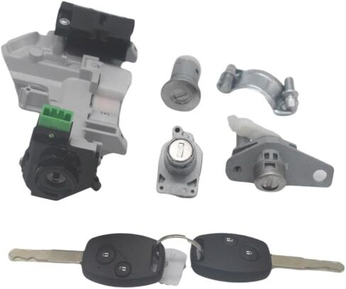 Ignition Switch and Door Lock Barrel Set with 46 Chip Transponder for Civic 2006-2008(Complete Set) in Kuwait