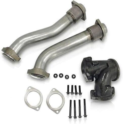 مجموعات حشوات أنابيب العادم العلوية متوافقة مع Ford 7.3L Powerstroke Diesel 1995-2003 F250 F350 F450 F550 Super Duty، Excursion، E-350 E-450 E-550 Econoline، مجموعة حشية ختم الأنابيب in Kuwait
