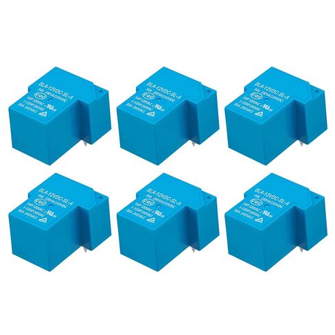 مرحل الطاقة، SLA-12VDC-SL-A، جهد الملف DC 12V، 30A 250VAC/30VDC، مفتوح عادة، 5 دبابيس (1) in Kuwait