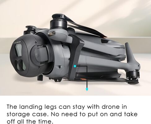 CAPART 59mm Extended Landing Legs for DJI Mavic 4 Pro, Landing Gear Feet Lightweight Quick Release Spare Parts Accessories in Kuwait
