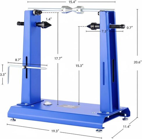 Motorcycle Wheel Balancer & Truing Stand, Heavy-Duty Static Tire Balancing Tool with Precision Bearings & Adjustable Cones, Fits Dirt Bike, Sport Bike & Motorcycle Wheels up to 35" in Kuwait