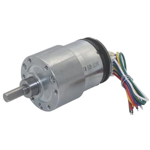 JGB37-520B DC Geared Motor with Hall Encoder, 35KG.CM High Torque, Forward and Reverse Speed Measurement, Miniature Brushed Motor for Home Appliances (85RPM DC12V Single Motor) in Kuwait