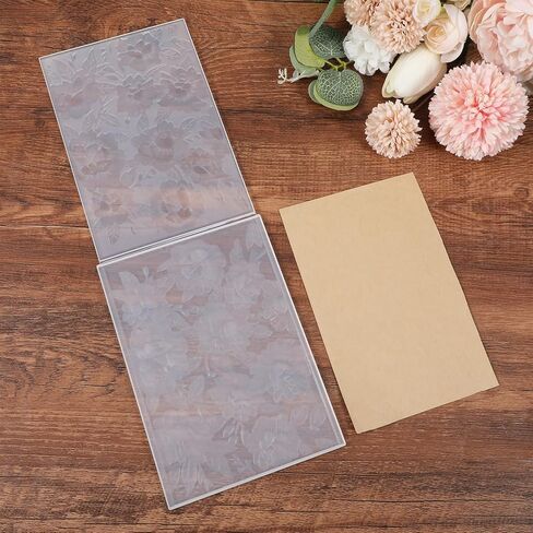 3D Embossing Folders for Card Making, Floral Blossom Bloom Plastic Embossing Template for DIY Scrapbooking Paper Crafting, Handmade Crsafts Arts Supplies, 6.3x4.5 Inch in Kuwait