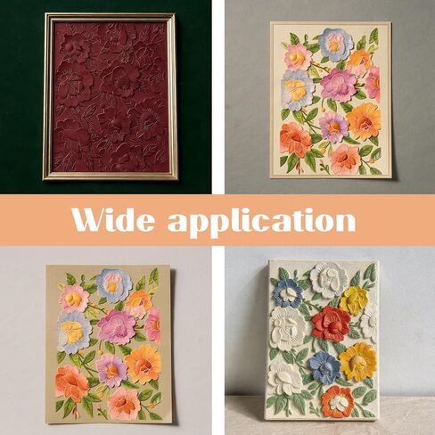 3D Embossing Folders for Card Making, Floral Blossom Bloom Plastic Embossing Template for DIY Scrapbooking Paper Crafting, Handmade Crsafts Arts Supplies, 6.3x4.5 Inch in Kuwait