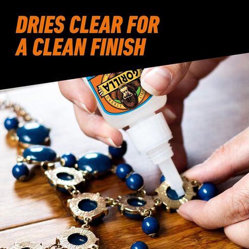 Gorilla Super Glue Value Size, Fast‑Setting Strong Bond, Impact‑Tough Formula Clear, 28 Grams in Kuwait