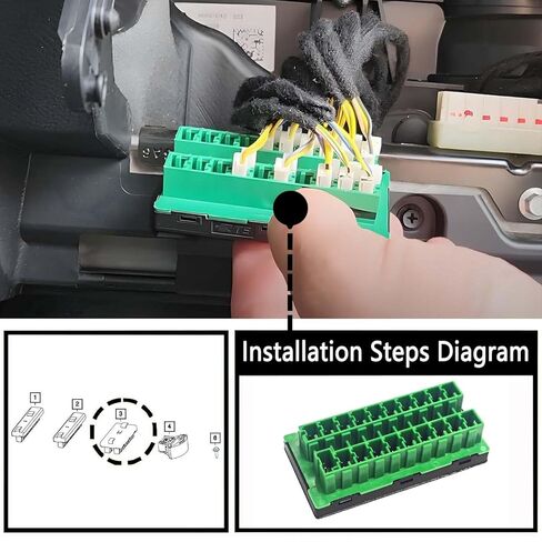 68321746AA CAN Bus Star Splice Block Fuse Connector متوافق مع Chrysler Pacifica/Voyager 2017-2025 Jeep Gladiator/Wrangler 2018-2025 Ram 1500/2500/3500 2019-2024 استبدال # 2-2272352-5 in Kuwait