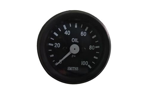 مقياس ضغط الزيت الميكانيكي 1/8 بوصة خيط 52 مم 80 رطل لكل بوصة مربعة إطار أسود in Kuwait