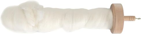 RiToEasysports Wooden Drop Spindle Professional Yarn Spinning Kit with Wool for Beginners Sewing Accessories for Knitting, Weaving, Felting in Kuwait