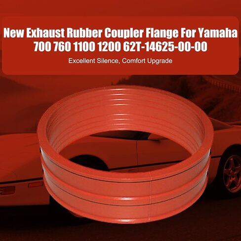 Exhaust Rubber Coupler Flange for Yamaha Waverunner 700 760 1100 1200 - Replacement for OEM 62T-14625-00-00, 62T146250000, 62T 14625 00 00 in Kuwait