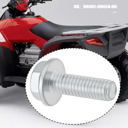 2 قطعة غطاء فلتر الزيت ATV مسمار شفة 96001-06018-00 متوافق مع موديلات Honda TRX 6x18mm in Kuwait