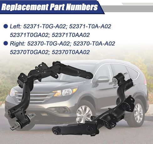 Rear Left&Right Suspension Control Trailing Arms Kit Fits for Honda CR-V CRV 2012 2013 2014 52371-T0G-A02 52370-T0G-A02 52371-T0A-A02 52370-T0A-A02 in Kuwait