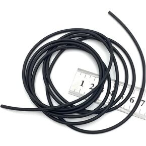 2/5/10M 2 2.5 2.65 3 3.5 4 4.5 5-10mm Solid Black Sealing Strip Oil Resistance Nitrile Rubber Round Strip Strip(10M,0.8mm) in Kuwait