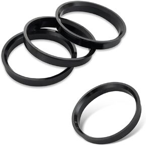 4 PCS Hub Centric Rings, 2.87" OD 2.36" ID Plastic Hub Adapter Center Ring, Fit 60.1mm Vehicle Hubs and 73.1mm Wheel Centerbore, Compatible with Tacoma Rav4 Lexus (Black) in Saudi Arabia