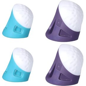 Susade 4PCS Thimble Finger Protector Non-Slip Comfortable Thimbles Hand Sewing Finger Tips Guard Silicone Thimble Fingertip Grips for DIY Sewing Carving Quilting Knitting Sorting Embroidery Handwork in Kuwait