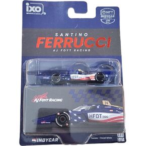 IXO IND64042 سانتينو فيروتشي 2026 #14 AJ Foyt منازل لقواتنا بمقياس 1:64 دييكاست مع صندوق تجميع للبالغين قابل للجمع in Kuwait