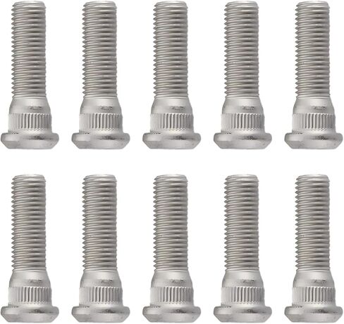 10PCS Wheel Studs, M12x1.5 Wheel Steel Lug Bolts, 49mm Long Auto Tire Studs, Compatible with Chevrolet Lexus Toyota Pontiac Scion, Replaces 610-266, 90942-02049, Wheel Hub Screws Car Accessories in Kuwait