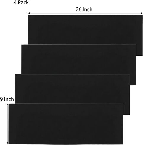Jucoan 4 Pack RV Camper Leveler Rubber Grip Mat, 26x9 Inch Heavy-Duty Anti-Slip Rubber Pads for Travel Trailer Tire Ramps Camper RV Leveling Blocks in Kuwait