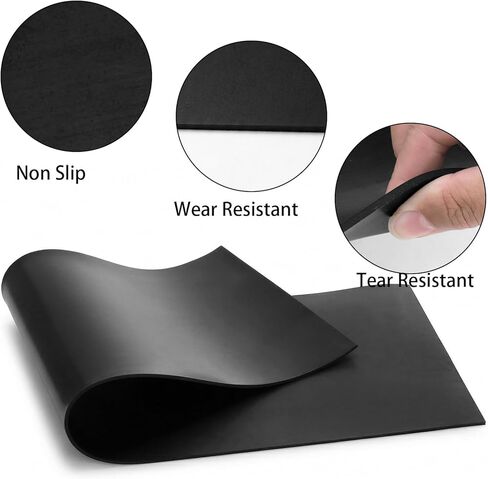 Jucoan 4 Pack RV Camper Leveler Rubber Grip Mat, 26x9 Inch Heavy-Duty Anti-Slip Rubber Pads for Travel Trailer Tire Ramps Camper RV Leveling Blocks in Kuwait