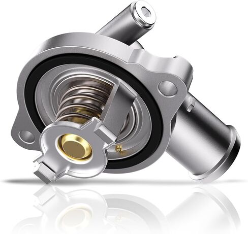 Upgrade Aluminium Engine Coolant Thermostat Housing Assembly Compatible with 2011-2022 Chrysler 300, 2011-2022 Dodge Challenger Charger, Replaces 902-3035 5184977AD 5184977AE in Kuwait