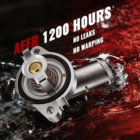 Upgrade Aluminium Engine Coolant Thermostat Housing Assembly Compatible with 2011-2022 Chrysler 300, 2011-2022 Dodge Challenger Charger, Replaces 902-3035 5184977AD 5184977AE in Kuwait
