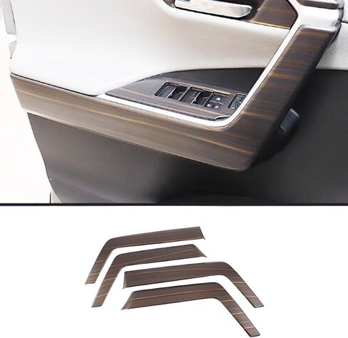 Automobile Accessories Door Lower Armrest Stripe Protective Cover Trim Compatible with Toyota RAV4 2024 2023 2022 2021 2020 2019 (Matte Silver) ABS 4 PCS in Saudi Arabia