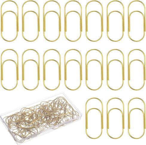60PCS Large Gold Paper Clips, 2 Inch Big Paper Clips, Jumbo Paperclips for Office, School, and Home Use in Kuwait