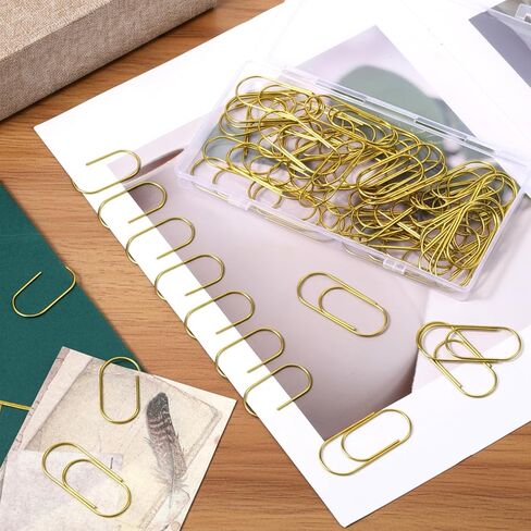 60PCS Large Gold Paper Clips, 2 Inch Big Paper Clips, Jumbo Paperclips for Office, School, and Home Use in Kuwait