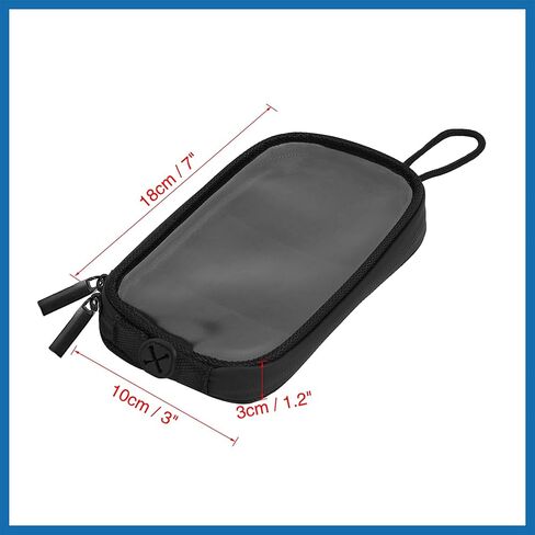Universal 7'' Magnetic Tank Bag with Headphone Hole PU Leather Waterproof Motorbike Saddlebag for Motorcycle Item Replacement in Kuwait