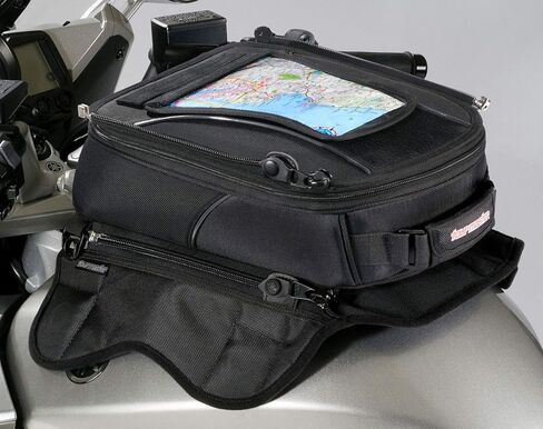 Tour Master Elite Strap Mount Tri-Bag Motorcycle Tank Bag - Black/One Size in Kuwait