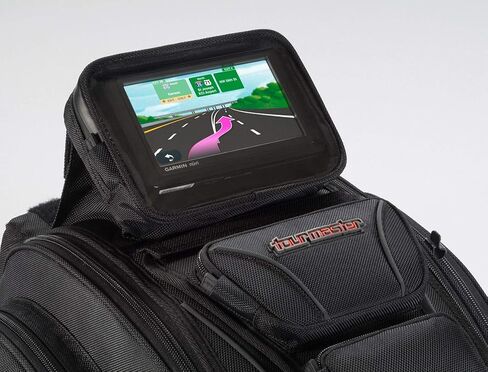Tour Master Elite Strap Mount Tri-Bag Motorcycle Tank Bag - Black/One Size in Kuwait