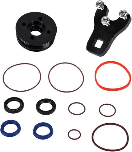 Trim Piston Repair Seal Kit with Wrench, Replacement for Evinrude E-Tec 60ho 75 90 90ho 115hp 130hp 2005-2019, for 3 and 4-Cylinder Models with Single Ram Trim Unit, Part# 5008985, 352932, 5008773 in Kuwait