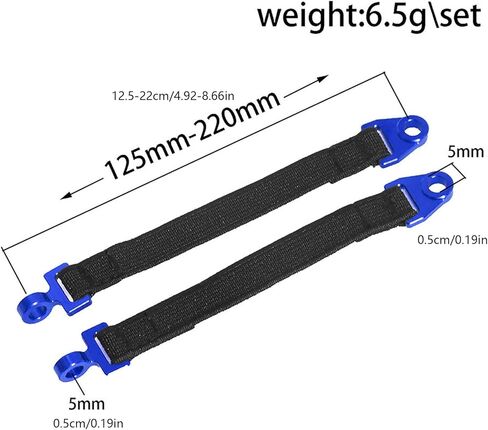 قطعتان من أشرطة التعليق الخلفية لـ Traxxas 1/7 UDR RC ملحقات تزيين السيارة باللون الأزرق in Kuwait