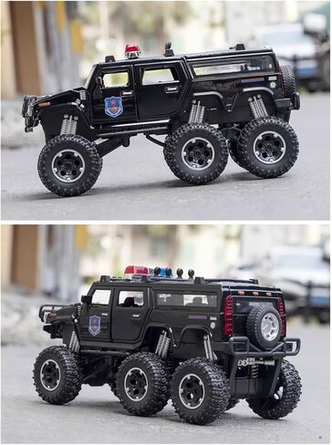 Simulation 1:32 Model H2 Alloy Police Lengthen Car Model Off-Road Vehicles Model US in Kuwait