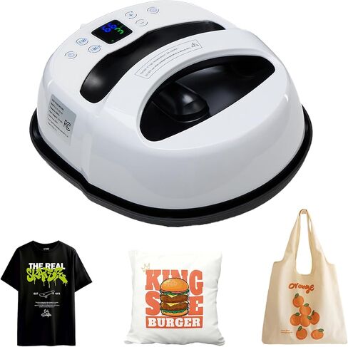 OLIXIS Heat Press Machine for T Shirts, Portable Easy Press Heat Transfer Machine with LCD Display, 32-450°F Temp Control, Ideal for T-Shirts, Tote Bags, Baby Clothes, Decor & More in Kuwait