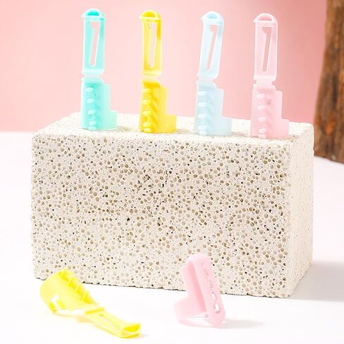 Milovgvset 12PCS Adjustable Plastic Crochet Tension Rings, Yarn Guide Rings for Crocheting Knitting Finger Holders for Yarn Separation Tension Control for Mom Grandma Women Knitting Lover in Kuwait