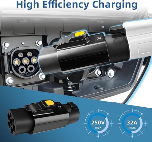 محول Type1 إلى GB/T EV 32A 7KW من محطات الشحن SAE J1772 إلى محول شحن GB/T EV للسيارات القياسية الصينية (الإصدار العادي) in Kuwait