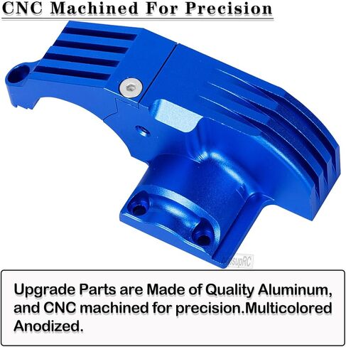 RC Aluminum Gear Cover Box Upgrades Part for 1/10 Maxx 89086-4 89076-4 Rc Car,Aolly Gear Cover Box Hops Up,Replaces 8987,Navy Blue in Kuwait