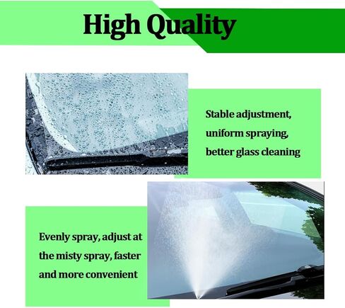 HZEL Car Windshield Washer Nozzles Kit, OEM# 5116079AA Vehicle Windshield Spray Nozzles and Fluid Hose with Connectors, Auto Replacement Accessories, Compatible with Patriot Caliber Journey in Kuwait