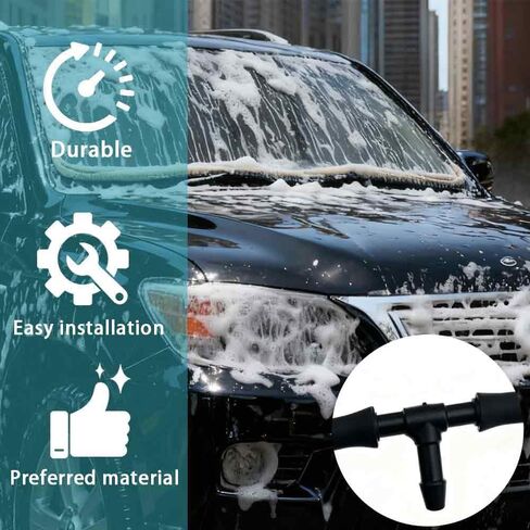 Windshield Repair Kit, Windshield Washer Hose, 5 M Liquid Top, 12 Top Connectors, 2 Knees, 2 Water Spray Nozzles, Suitable for Most Car Windshield Tubes in Kuwait