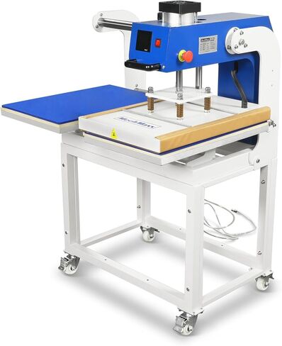 MechMaxx 16 × 24 بوصة مكبس حراري هوائي مزدوج الصفائح - آلة نقل التسامي الرقمية ذات الرفع التلقائي مع شاشة LCD تعمل باللمس بالكامل وأجزاء هوائية AIRTAC (110 فولت 2.2 حصان)، PUD1624LCD in Kuwait