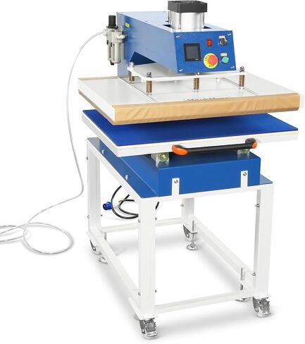 MechMaxx 24x32 Inch (60x80cm) Industrial Pneumatic Single Station Heat Press Slide-Out Worktable LCD Touchscreen Sublimation Machine with AIRTAC Pneumatic Components (220V 8HP),PS2432S in Kuwait