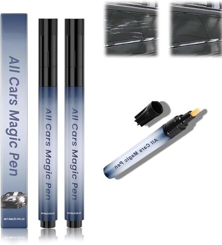 2PCs Car Scratch Remover Pen,Car Scratch Remover,Magic Car Scratch Removal Pen,Simple and Fast,Durable and Long-lasting,Suitable for All Car Colors in Kuwait