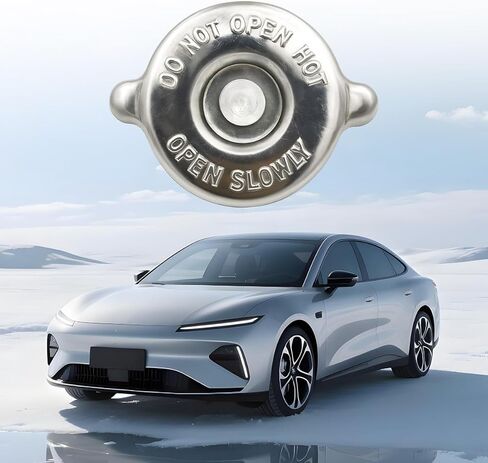 Car Radiator Cap, Metal Leak-Proof Engine Radiator Seal Cover, 16PSI Dual Lug Design Tight-Sealing Automotive Water Tank Lid Replacement, Universal for Most Vehicles in Kuwait