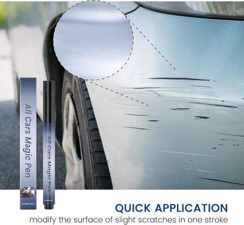 2PCs Car Scratch Remover Pen,Car Scratch Remover,Magic Car Scratch Removal Pen,Simple and Fast,Durable and Long-lasting,Suitable for All Car Colors in Kuwait